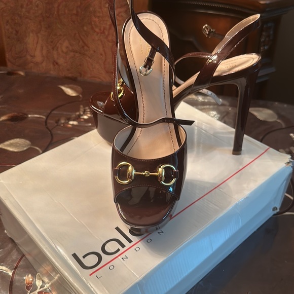 Baldi London Patent Burgundy Size 8.5 Made in Brazil - Picture 4 of 4